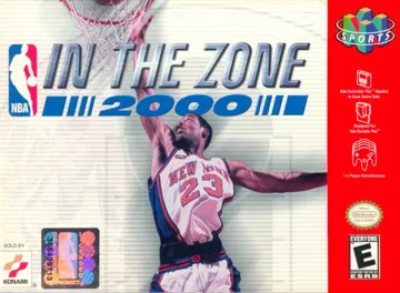 NBA in the Zone 2000 (USA) box cover front